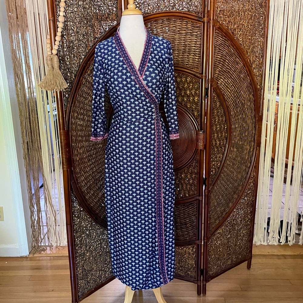 Wrap Around Long Kimono Dress